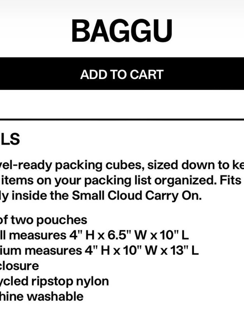 Baggu x Peanuts Puffer Snoopy Packing Cube Set Blue & Green - Picture 6 of 6
